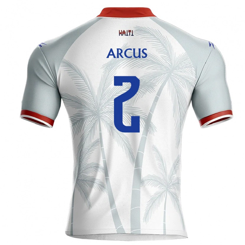 Danxen Pánské Haiti Carlens Arcus #2 Bílá Červená Šedá Daleko Hráčské Dresy 26-28 Dres