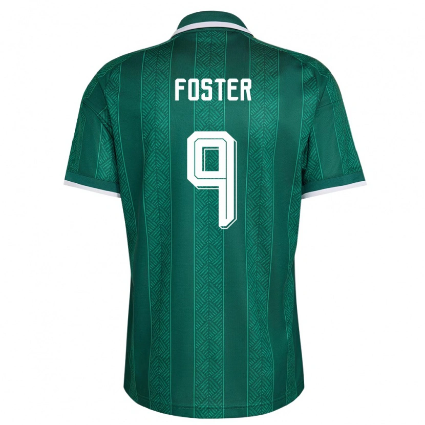 Danxen Pánské Jihoafrická Republika Lyle Foster #9 Zelená Bílá Zlatá Daleko Hráčské Dresy 26-28 Dres