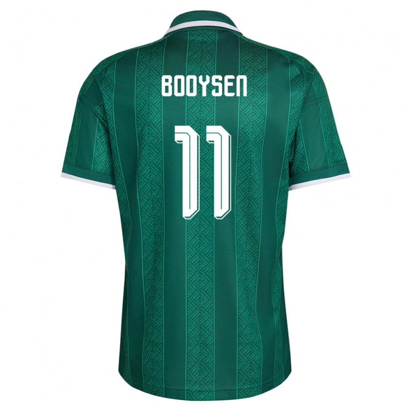 Danxen Pánské Jihoafrická Republika Alwande Booysen #11 Zelená Bílá Zlatá Daleko Hráčské Dresy 26-28 Dres