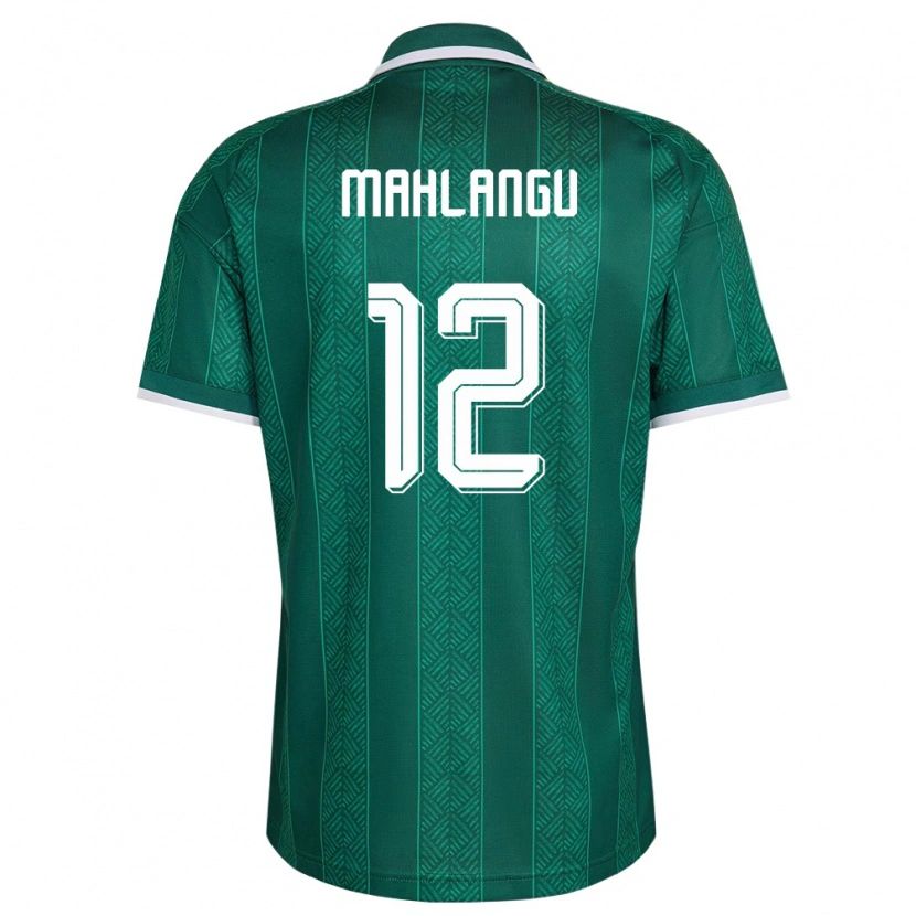 Danxen Pánské Jihoafrická Republika Thabang Mahlangu #12 Zelená Bílá Zlatá Daleko Hráčské Dresy 26-28 Dres