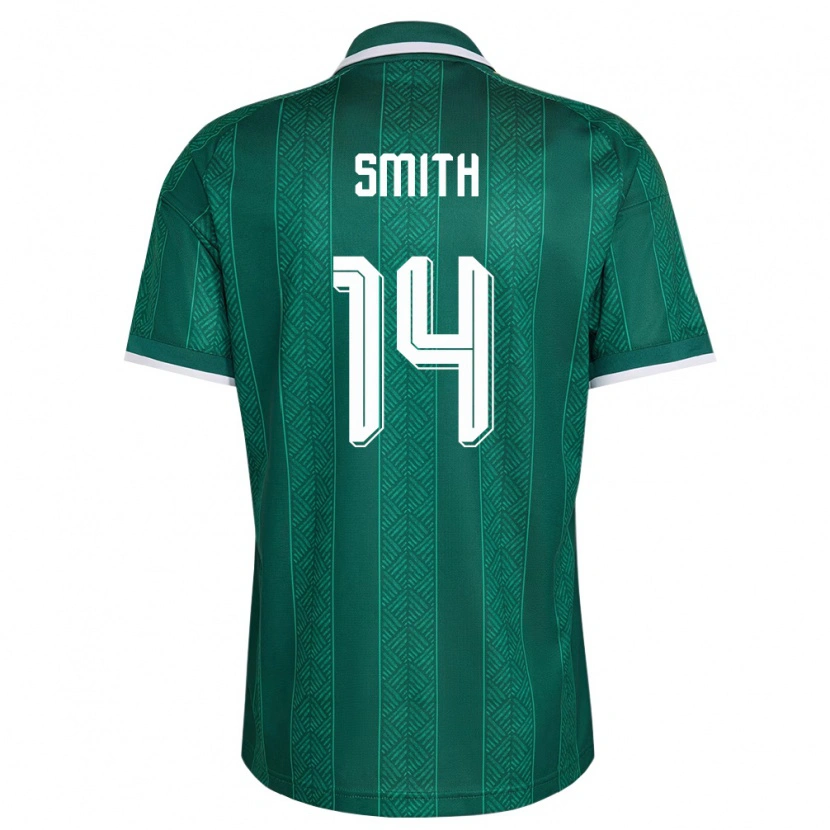 Danxen Pánské Jihoafrická Republika Tylon Smith #14 Zelená Bílá Zlatá Daleko Hráčské Dresy 26-28 Dres
