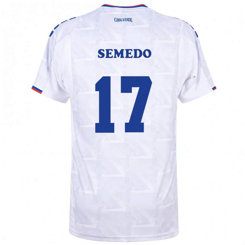 Danxen Pánské Kapverdy Willy Semedo #17 Bílá Vínová Daleko Hráčské Dresy 26-28 Dres