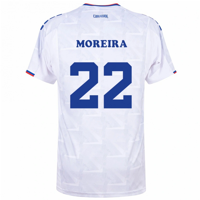 Danxen Pánské Kapverdy Steven Moreira #22 Bílá Vínová Daleko Hráčské Dresy 26-28 Dres