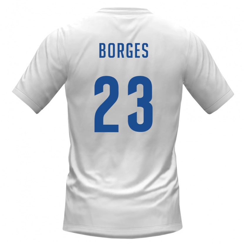 Danxen Pánské Kapverdy Diney Borges #23 Bílá Vínová Daleko Hráčské Dresy 26-28 Dres