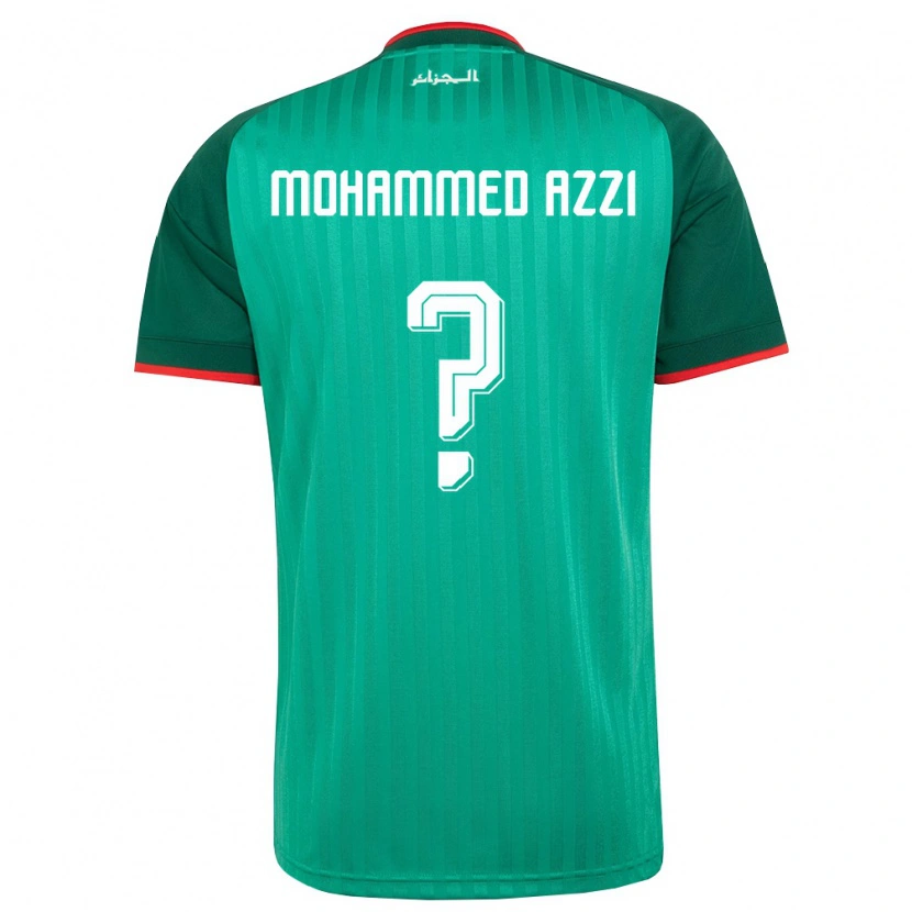 Danxen Pánské Alžírsko Mostefa Mohammed Azzi #0 Zelená Červená Bílá Daleko Hráčské Dresy 26-28 Dres