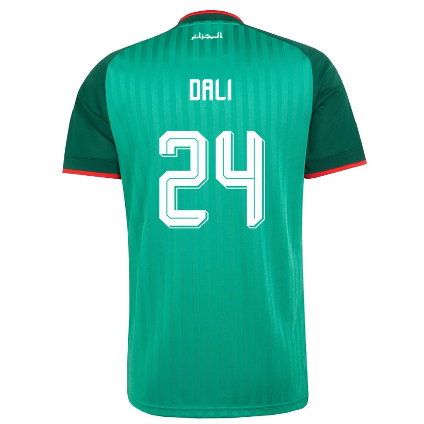 Danxen Pánské Alžírsko Rayene Dali #24 Zelená Červená Bílá Daleko Hráčské Dresy 26-28 Dres