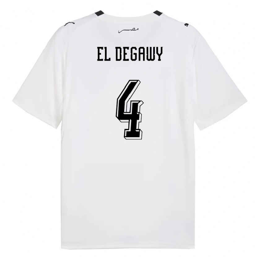 Danxen Pánské Egypt Hamza El Degawy #4 Bílá Šedá Černá Daleko Hráčské Dresy 26-28 Dres