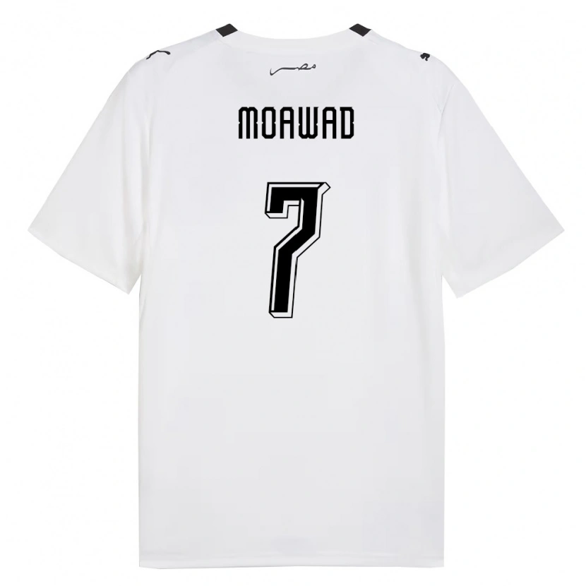 Danxen Pánské Egypt Omar Moawad #7 Bílá Šedá Černá Daleko Hráčské Dresy 26-28 Dres