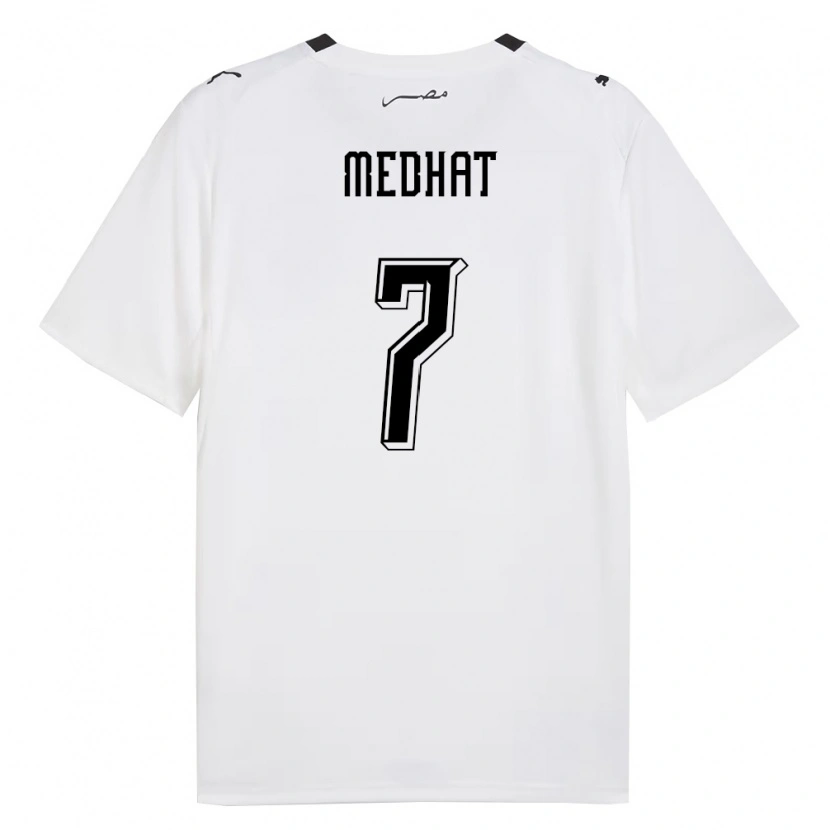 Danxen Pánské Egypt Basel Medhat #7 Bílá Šedá Černá Daleko Hráčské Dresy 26-28 Dres