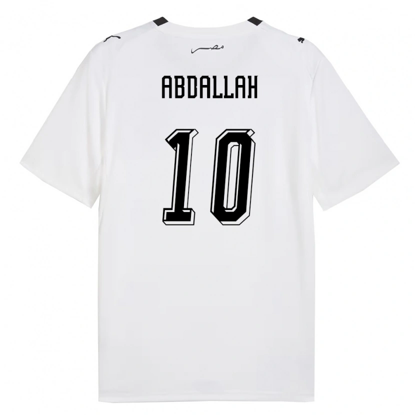 Danxen Pánské Egypt Mohamed Abdallah #10 Bílá Šedá Černá Daleko Hráčské Dresy 26-28 Dres