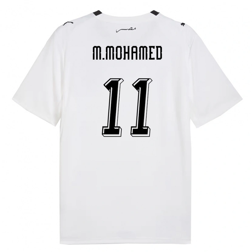 Danxen Pánské Egypt Mostafa Mohamed #11 Bílá Šedá Černá Daleko Hráčské Dresy 26-28 Dres