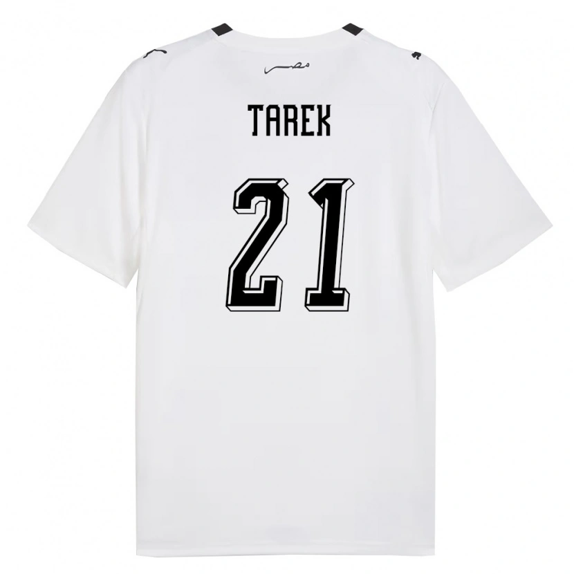 Danxen Pánské Egypt Mohamed Tarek #21 Bílá Šedá Černá Daleko Hráčské Dresy 26-28 Dres