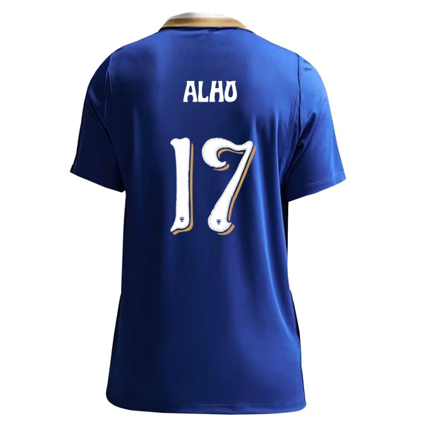 Danxen Pánské Finsko Nikolai Alho #17 Modrá Bílá Daleko Hráčské Dresy 26-28 Dres
