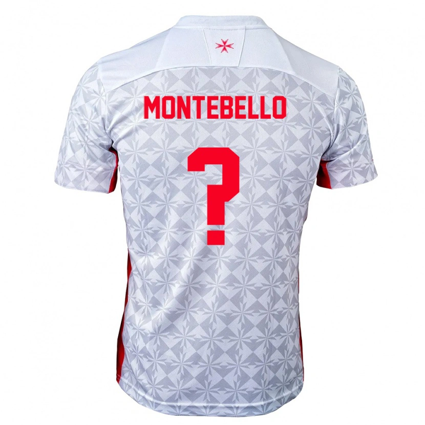 Danxen Pánské Malta Isaac Montebello #0 Šedá Bílá Červená Daleko Hráčské Dresy 26-28 Dres