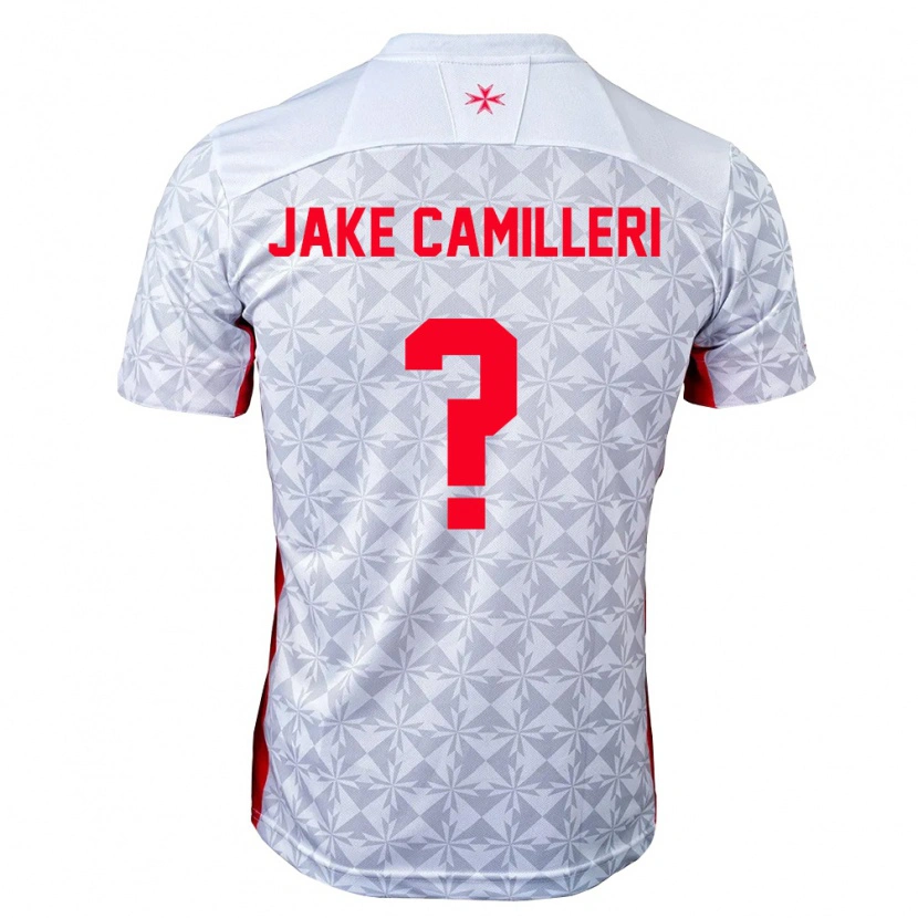 Danxen Pánské Malta Jake Camilleri #0 Šedá Bílá Červená Daleko Hráčské Dresy 26-28 Dres