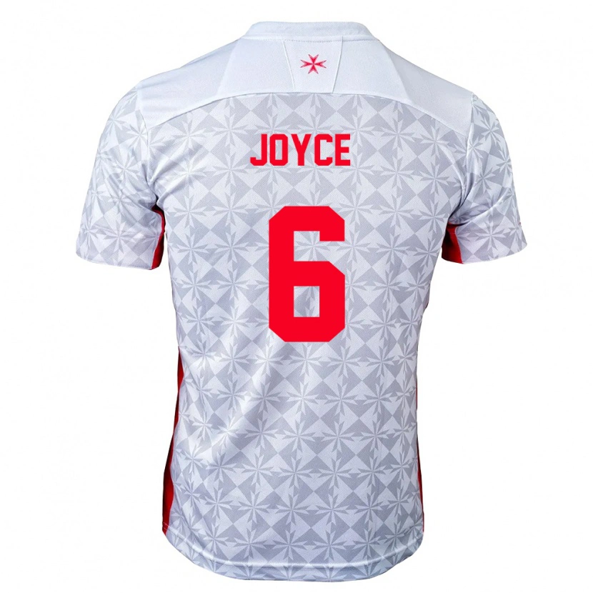 Danxen Pánské Malta Nathan Joyce #6 Šedá Bílá Červená Daleko Hráčské Dresy 26-28 Dres