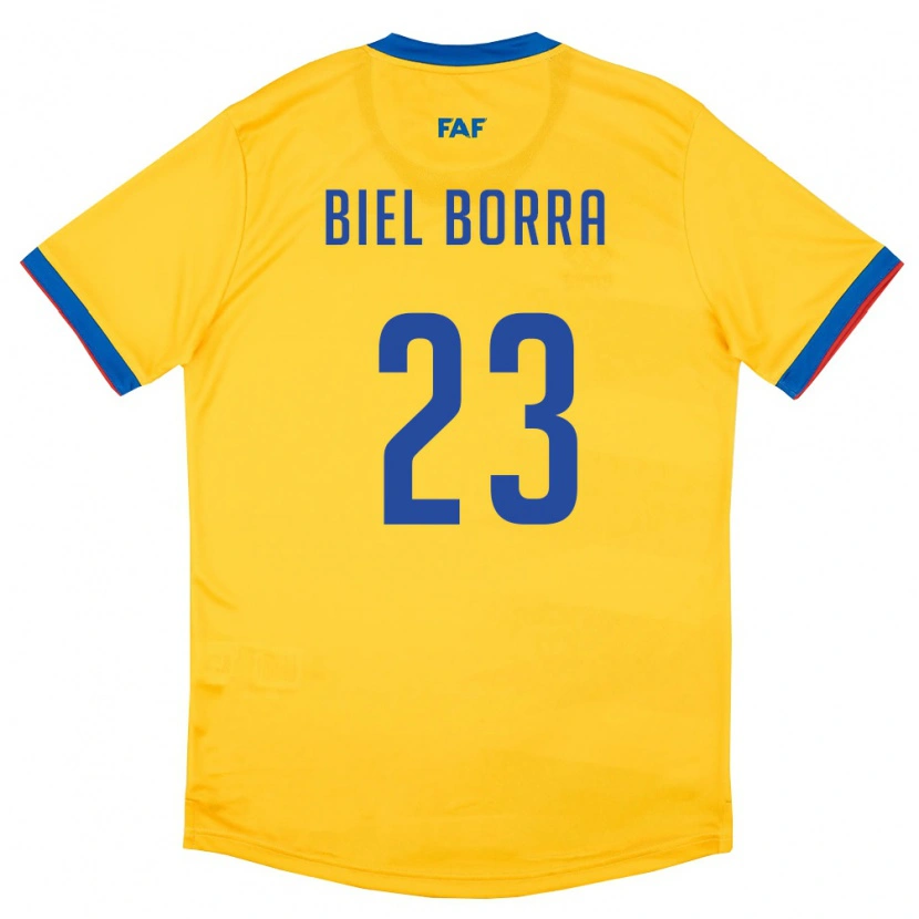 Danxen Pánské Andorra Biel Borra #23 Žlutá Modrá Červená Daleko Hráčské Dresy 26-28 Dres