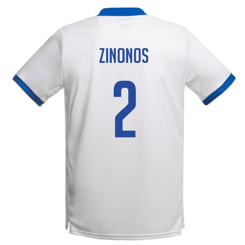 Danxen Pánské Kypr Nearchos Zinonos #2 Bílá Královská Modrá Daleko Hráčské Dresy 26-28 Dres