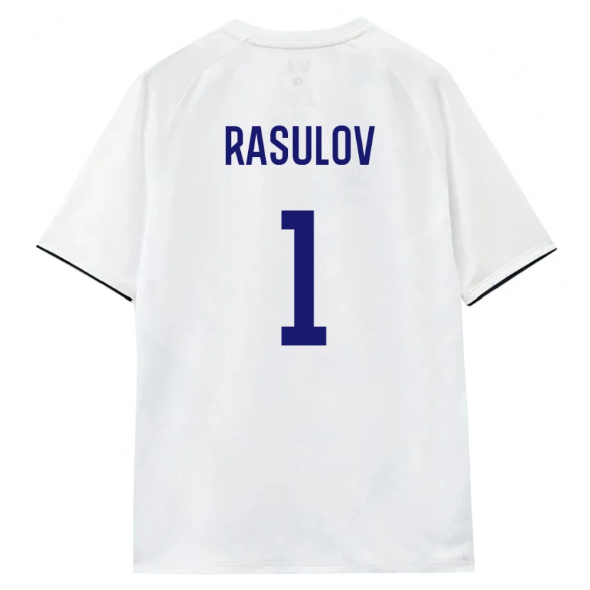 Danxen Pánské Rusko Kurban Rasulov #1 Bílá Hnědá Černá Daleko Hráčské Dresy 26-28 Dres