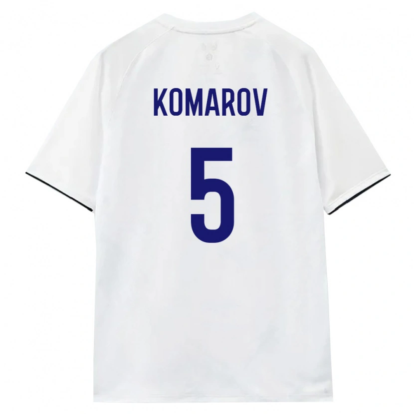Danxen Pánské Rusko Bulat Komarov #5 Bílá Hnědá Černá Daleko Hráčské Dresy 26-28 Dres