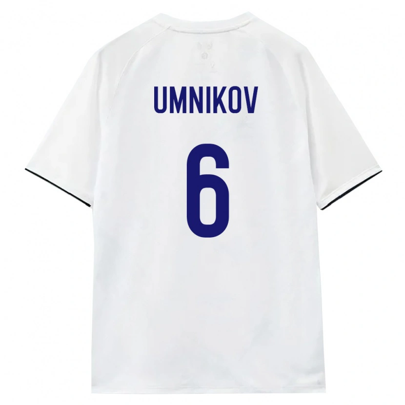 Danxen Pánské Rusko Mikhail Umnikov #6 Bílá Hnědá Černá Daleko Hráčské Dresy 26-28 Dres