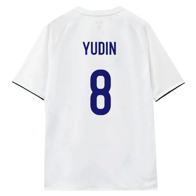 Danxen Pánské Rusko Aleksandr Yudin #8 Bílá Hnědá Černá Daleko Hráčské Dresy 26-28 Dres