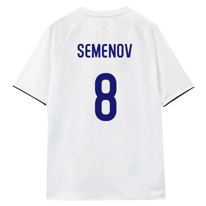 Danxen Pánské Rusko Maksim Semenov #8 Bílá Hnědá Černá Daleko Hráčské Dresy 26-28 Dres