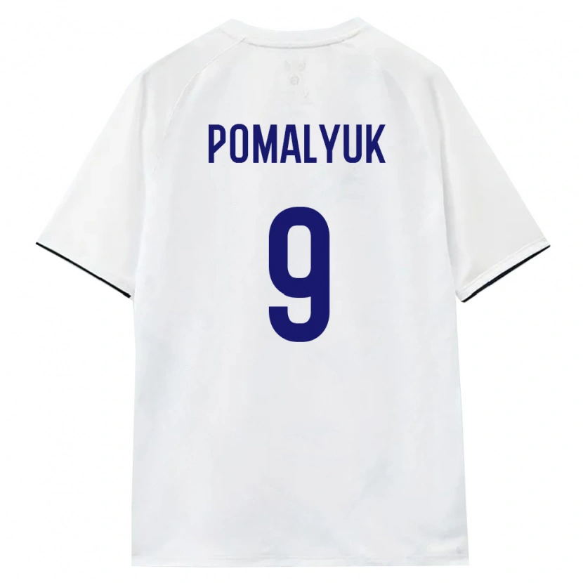 Danxen Pánské Rusko Aleksandr Pomalyuk #9 Bílá Hnědá Černá Daleko Hráčské Dresy 26-28 Dres