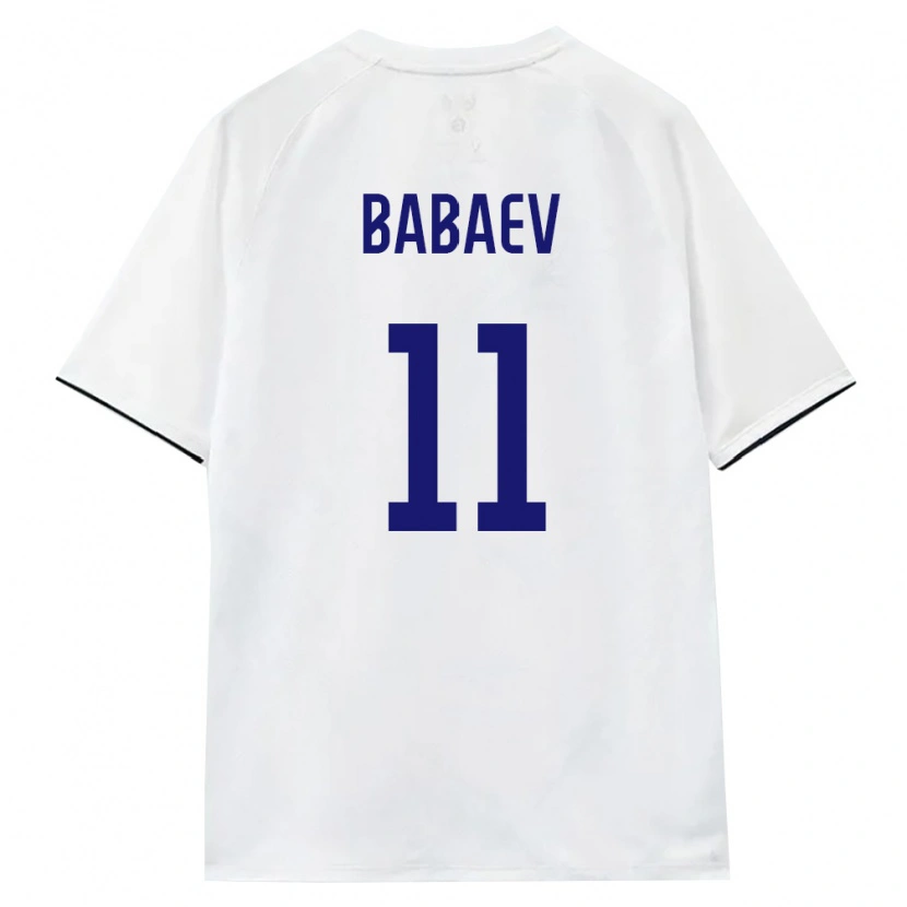 Danxen Pánské Rusko Ulvi Babaev #11 Bílá Hnědá Černá Daleko Hráčské Dresy 26-28 Dres