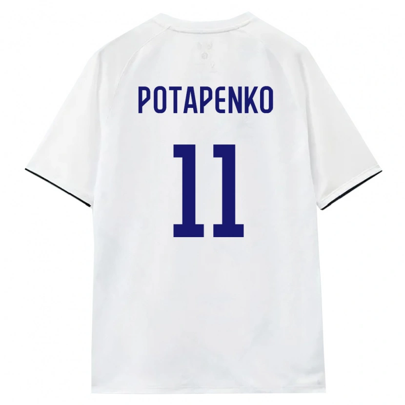 Danxen Pánské Rusko Egor Potapenko #11 Bílá Hnědá Černá Daleko Hráčské Dresy 26-28 Dres