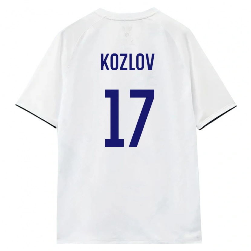 Danxen Pánské Rusko Danila Kozlov #17 Bílá Hnědá Černá Daleko Hráčské Dresy 26-28 Dres