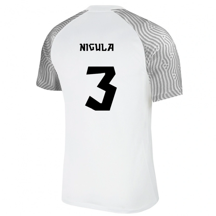 Danxen Pánské Estonsko Romet Nigula #3 Bílá Šedá Daleko Hráčské Dresy 26-28 Dres