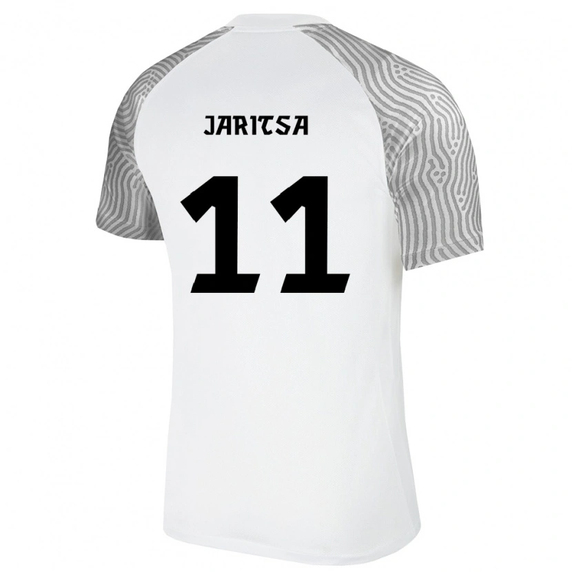 Danxen Pánské Estonsko Enrico Järitsa #11 Bílá Šedá Daleko Hráčské Dresy 26-28 Dres