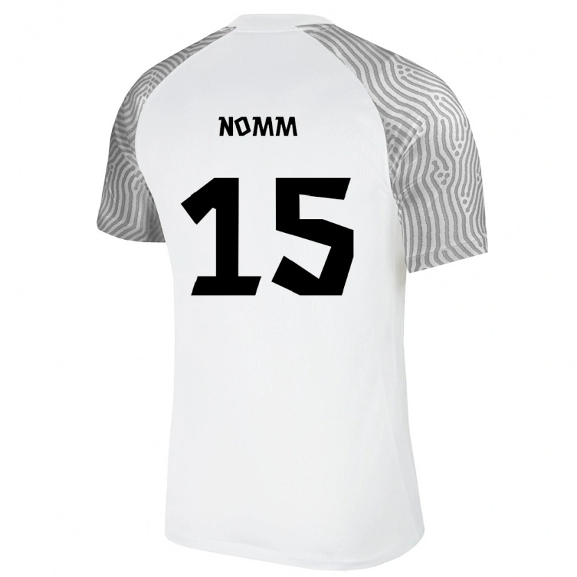 Danxen Pánské Estonsko Uku Nomm #15 Bílá Šedá Daleko Hráčské Dresy 26-28 Dres