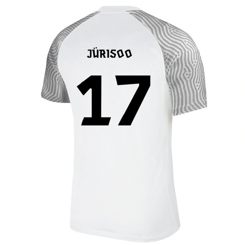 Danxen Pánské Estonsko Taavi Jürisoo #17 Bílá Šedá Daleko Hráčské Dresy 26-28 Dres