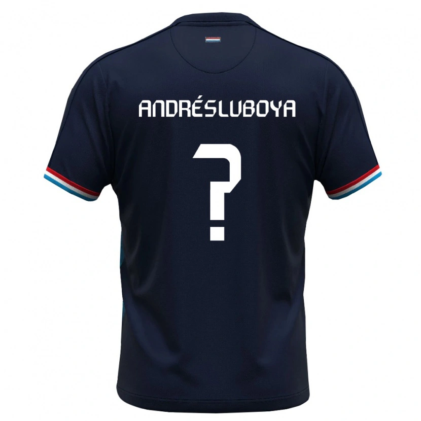Danxen Pánské Lucembursko Liam Andrés Luboya #0 Královská Modrá Červená Daleko Hráčské Dresy 26-28 Dres