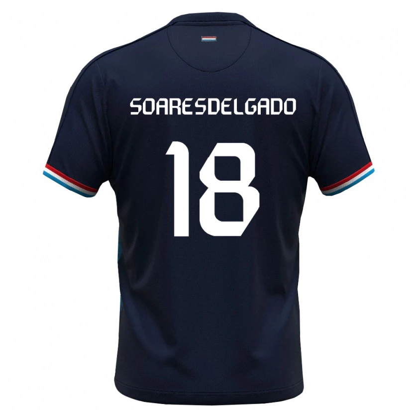 Danxen Pánské Lucembursko Marceu Soares Delgado #18 Královská Modrá Červená Daleko Hráčské Dresy 26-28 Dres