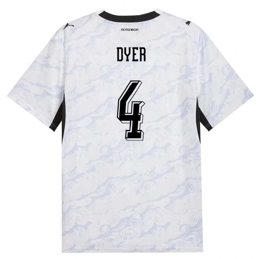 Danxen Pánské Nový Zéland Ethan Dyer #4 Černá Bílá Daleko Hráčské Dresy 26-28 Dres