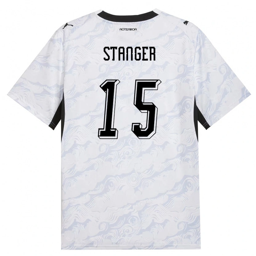 Danxen Pánské Nový Zéland George Stanger #15 Černá Bílá Daleko Hráčské Dresy 26-28 Dres