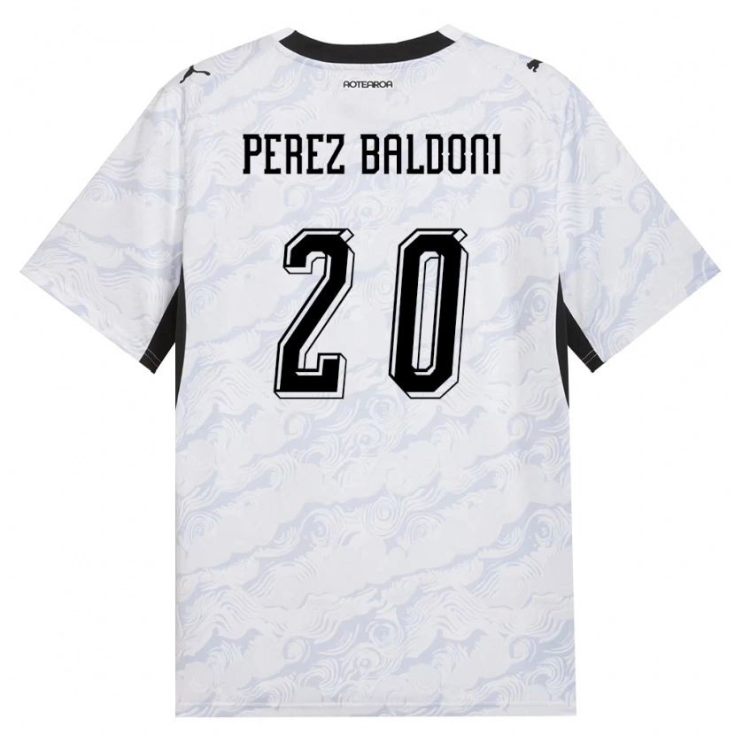 Danxen Pánské Nový Zéland Benjamin Perez Baldoni #20 Černá Bílá Daleko Hráčské Dresy 26-28 Dres