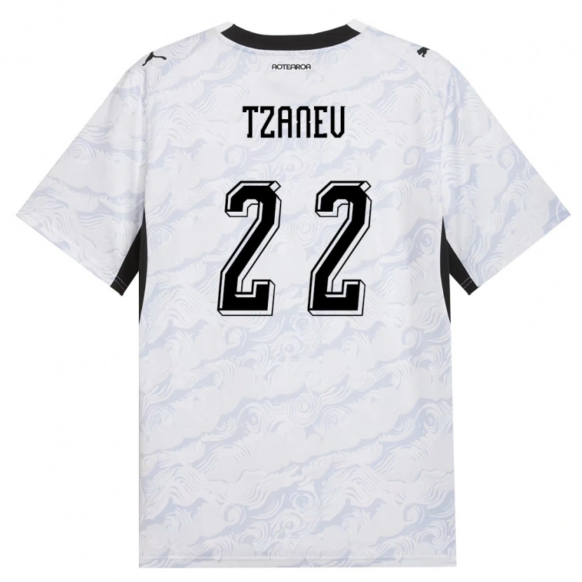 Danxen Pánské Nový Zéland Nik Tzanev #22 Černá Bílá Daleko Hráčské Dresy 26-28 Dres