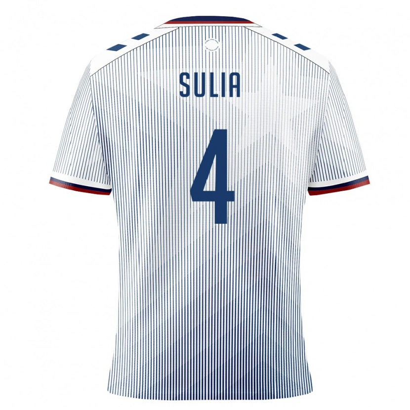 Danxen Pánské Portoriko Rodolfo Sulia #4 Královská Modrá Bílá Daleko Hráčské Dresy 26-28 Dres