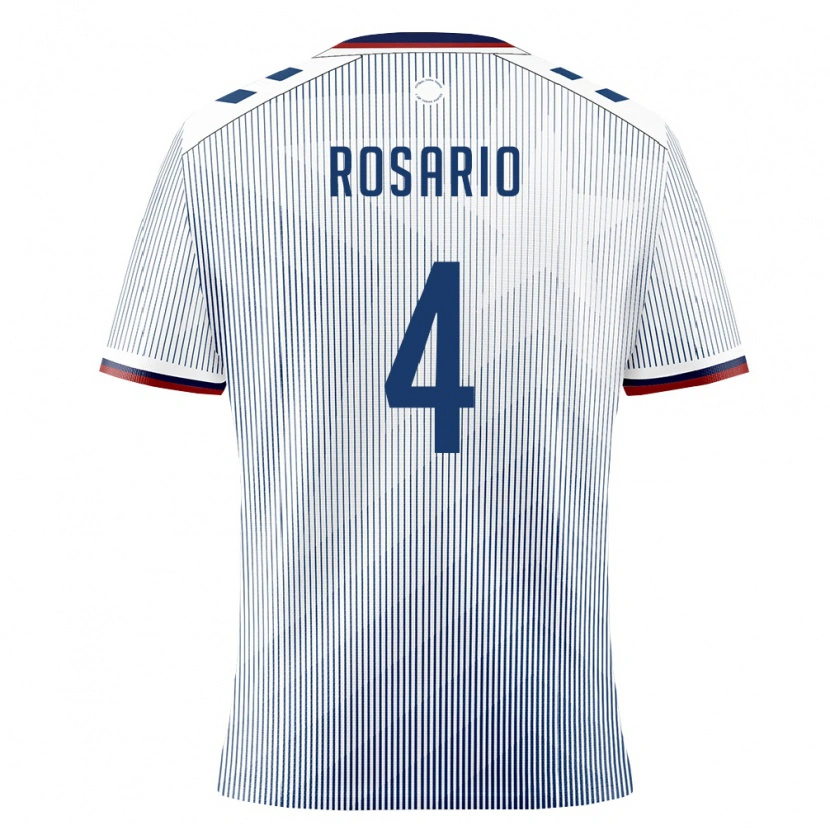 Danxen Pánské Portoriko Adrián Rosario #4 Královská Modrá Bílá Daleko Hráčské Dresy 26-28 Dres