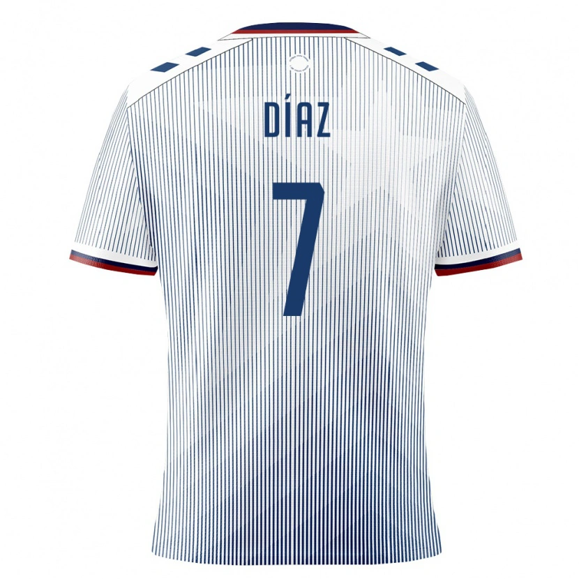 Danxen Pánské Portoriko Joldy Díaz #7 Královská Modrá Bílá Daleko Hráčské Dresy 26-28 Dres