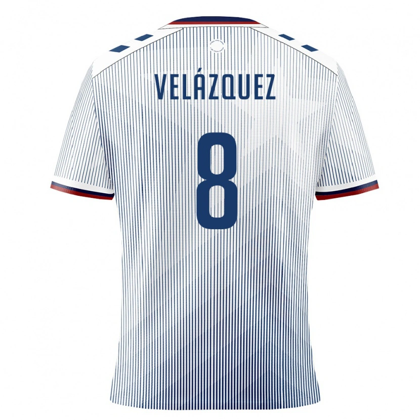 Danxen Pánské Portoriko Ougir Velázquez #8 Královská Modrá Bílá Daleko Hráčské Dresy 26-28 Dres