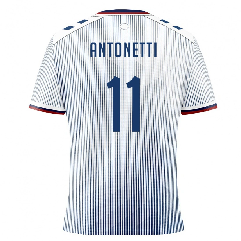 Danxen Pánské Portoriko Leandro Antonetti #11 Královská Modrá Bílá Daleko Hráčské Dresy 26-28 Dres