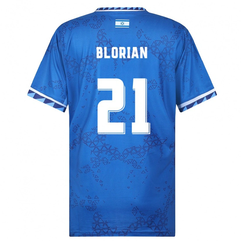 Danxen Pánské Izrael Or Blorian #21 Modrá Bílá Daleko Hráčské Dresy 26-28 Dres