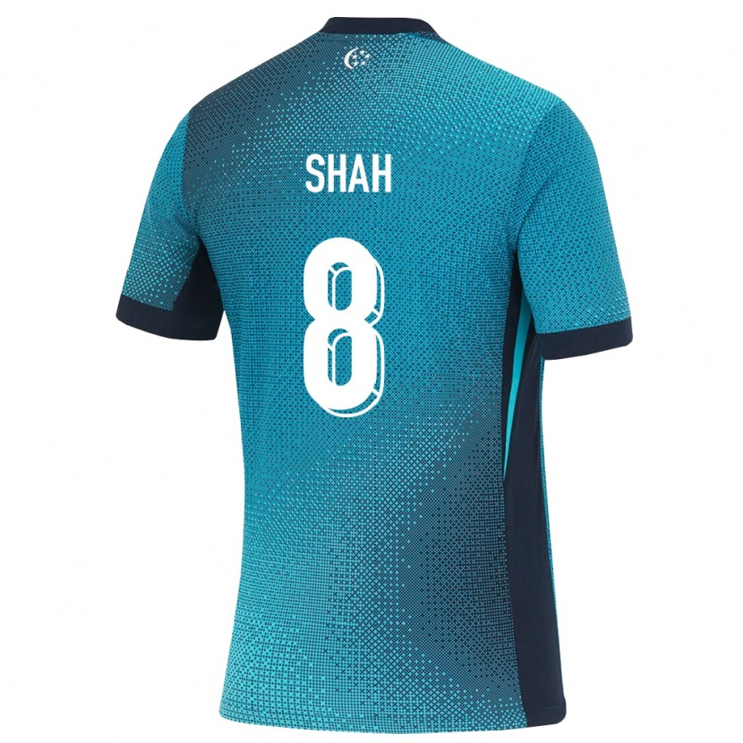 Danxen Pánské Singapur Shah Shahiran #8 Tmavě Tyrkysová Černá Daleko Hráčské Dresy 26-28 Dres