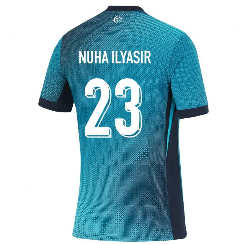 Danxen Pánské Singapur Ainun Nuha Ilyasir #23 Tmavě Tyrkysová Černá Daleko Hráčské Dresy 26-28 Dres