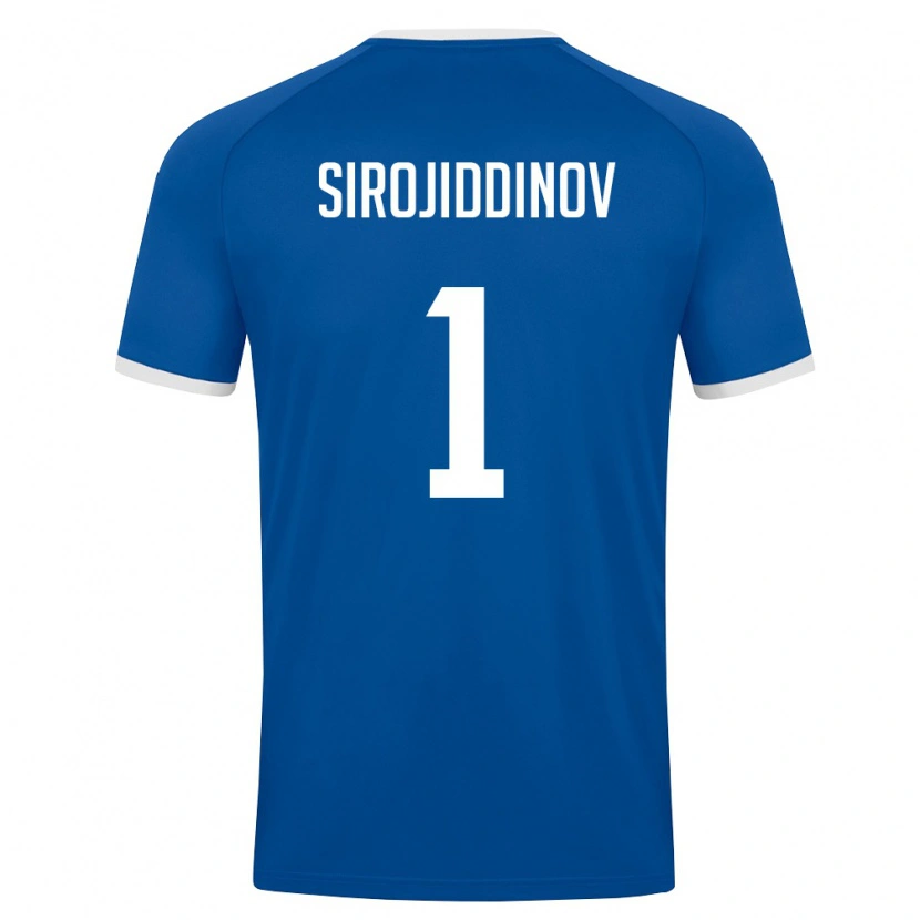 Danxen Dámské Uzbekistán Mekhrojbek Sirojiddinov #1 Královská Modrá Bílá Domů Hráčské Dresy 26-28 Dres
